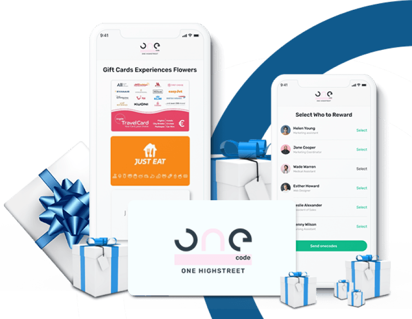 The onecode platform for employee rewards and recognition and employee engagement