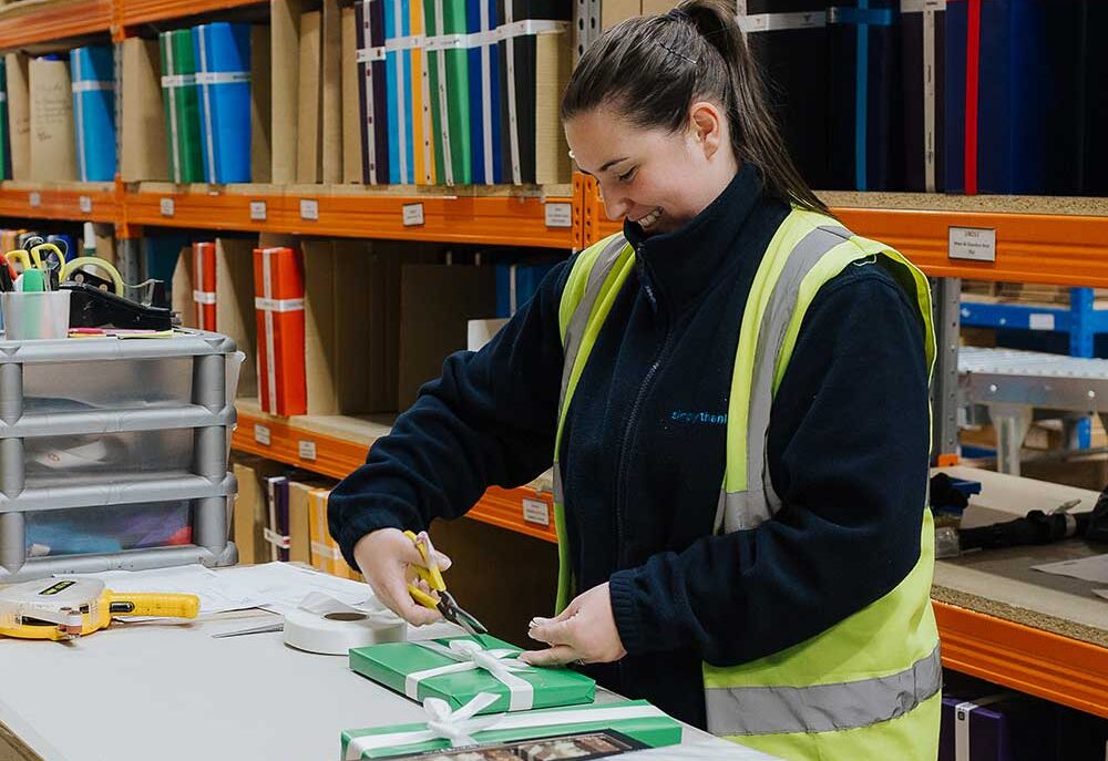 Simply Thank You - Employee Rewards and Recognition gift being made up