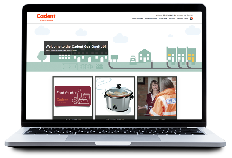 Simply Thank You Portfolio - Gifting Portal for Cadent Gas